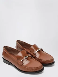 Mocassino Ferragamo in pelle spazzolata