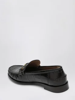 Mocassino Ferragamo in pelle stampa cocco