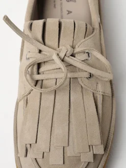 Mocassino H683 Hogan in camoscio con frange