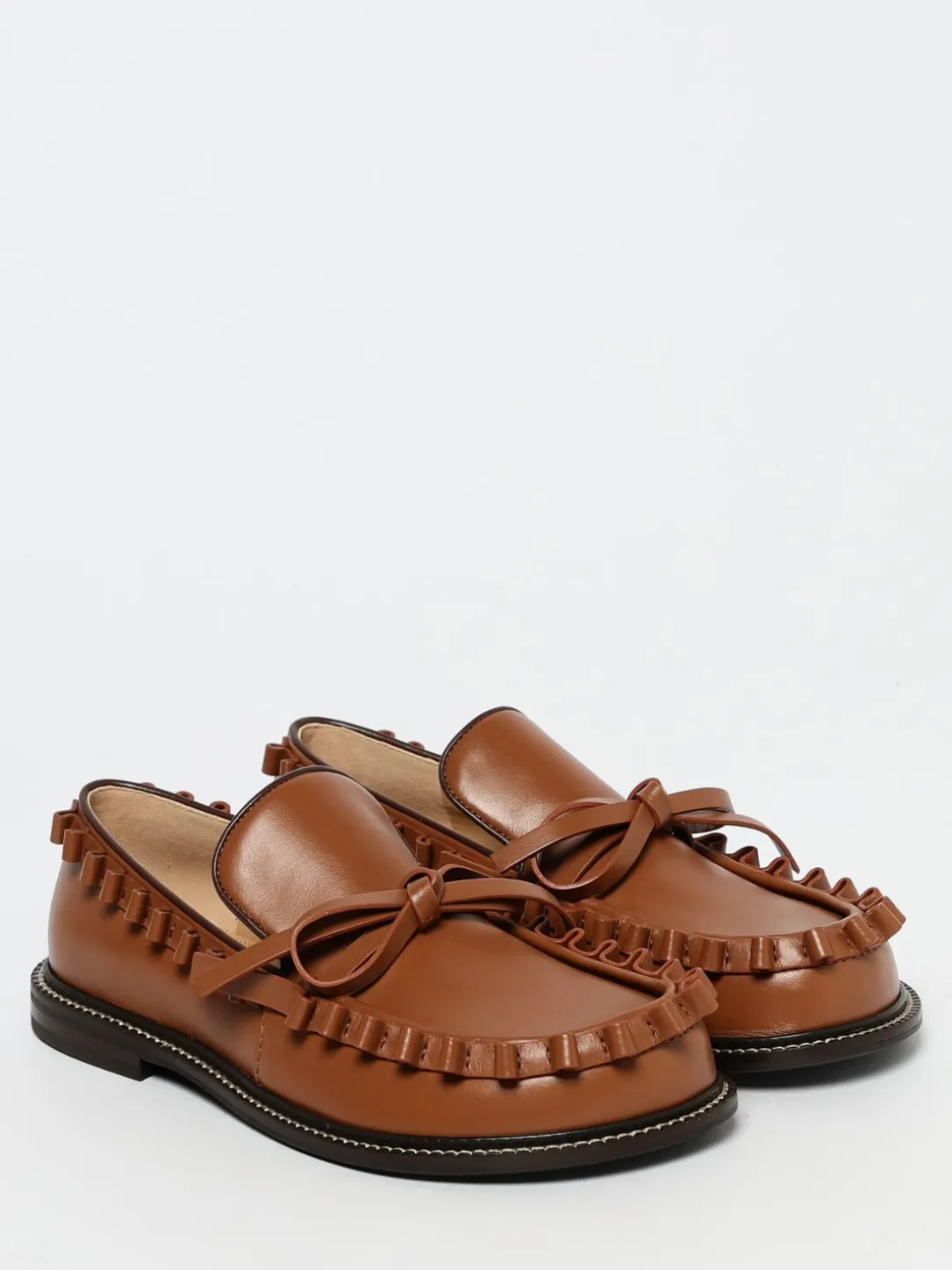 Mocassino Ruffled-Trim JW Anderson in pelle