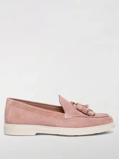 Mocassino Santoni in camoscio con nappe