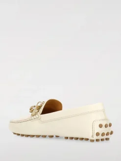 Mocassino Tod's in pelle con anelli metallici