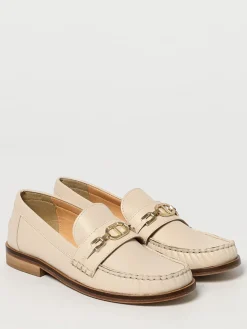 Mocassino Twinset in pelle laminata