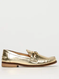 Mocassino Twinset in pelle laminata