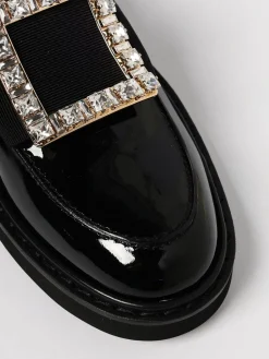 Mocassino Viv' Rangers Roger Vivier in vernice con fibbia gioiello