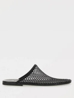 Mules Alysi in mesh a rete con cristalli all over