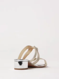 Mules Aquazzura in pelle laminata