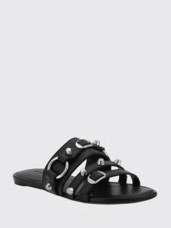 Mules Cagole Balenciaga in pelle Arena con borchie