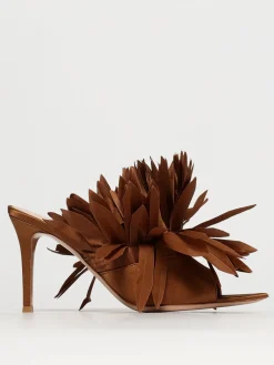 Mules Daniah Gianvito Rossi in camoscio con frange