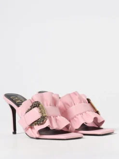 Mules Emily Versace Jeans Couture in pelle sintetica con fibbia Baroque