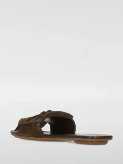 Mules Hogan in camoscio con frange