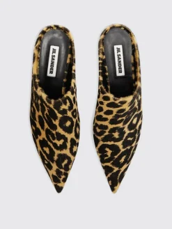 Mules Jil Sander in cavallino stampa animalier