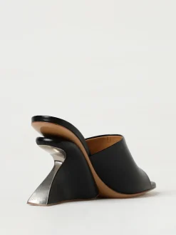 Mules Jug Off-White in pelle