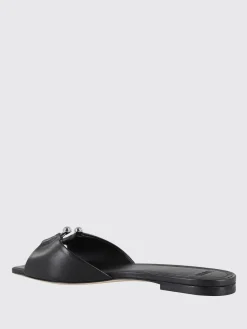 Mules 3juin in pelle con anello piercing