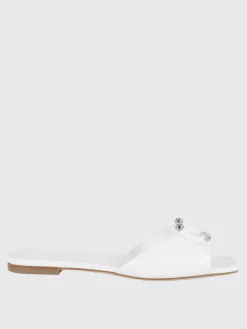 Mules 3juin in pelle con anello piercing