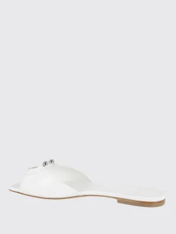 Mules 3juin in pelle con anello piercing