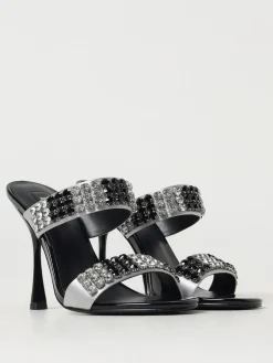 Mules Liu Jo in raso con strass applicati