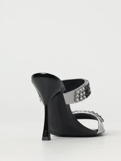 Mules Liu Jo in raso con strass applicati