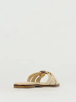 Mules Oval T Twinset in pelle