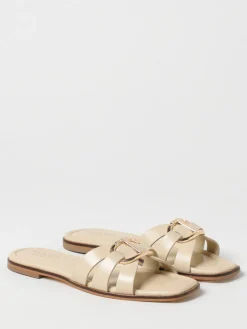 Mules Oval T Twinset in pelle