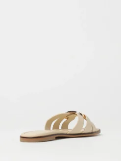 Mules Oval T Twinset in pelle