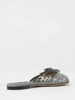 Mules Rainbow Dolce & Gabbana in pizzo con applicazione gioiello