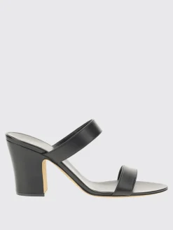 Mules The Row in pelle