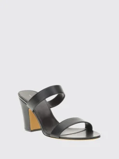 Mules The Row in pelle