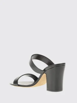 Mules The Row in pelle