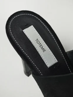 Mules Toteme in camoscio