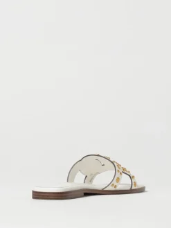 Mules Twinset in pelle con borchie