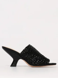 Mules Twinset in pelle sintetica intrecciata