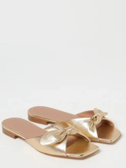 Mules Vargas Malone Souliers in pelle laminata con fiocco