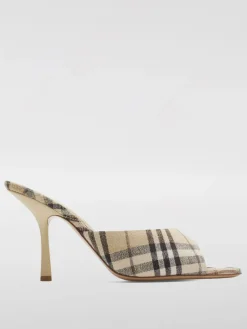 Mules Vintage Check Burberry in lino jacquard