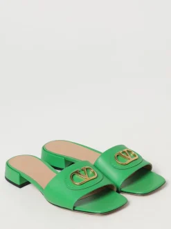 Mules VLogo Signature Valentino Garavani in canvas e pelle