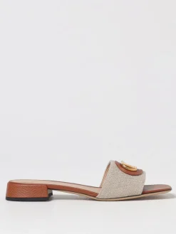 Mules VLogo Signature Valentino Garavani in canvas e pelle