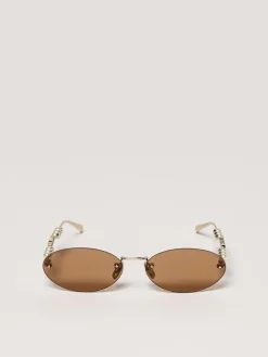 Occhiali da sole GG1922S Gucci in metallo con perle applicate