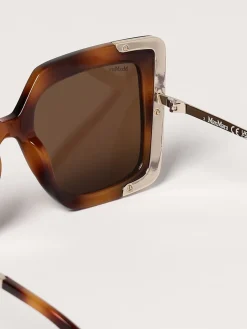 Occhiali da sole in acetato e metallo Max Mara