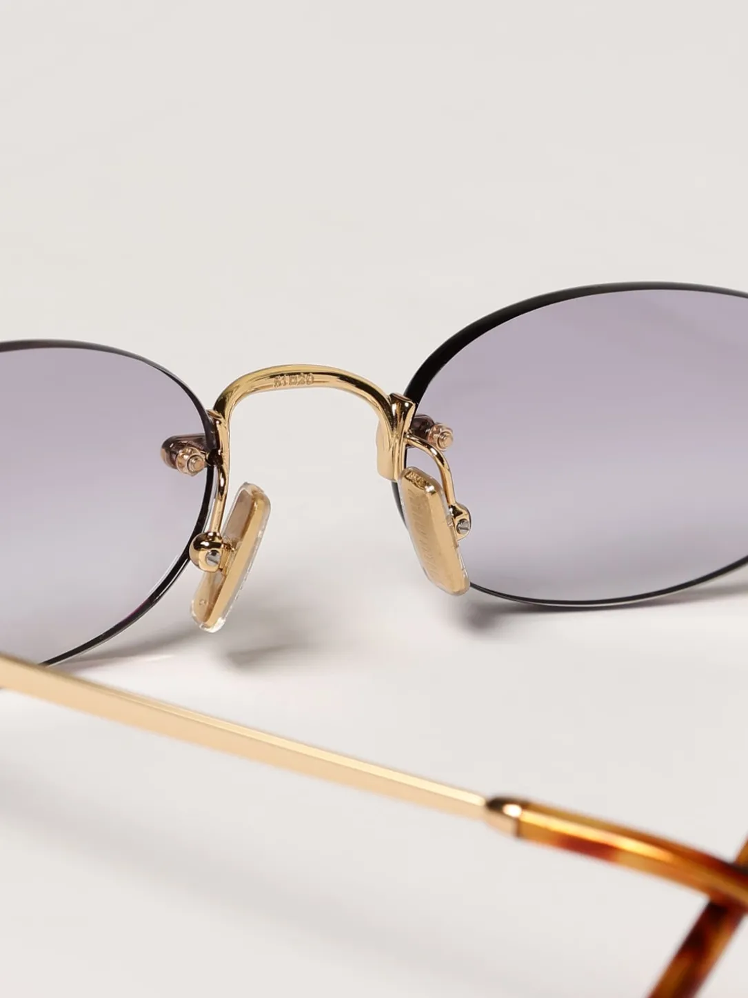 Occhiali da sole in metallo Miu Miu