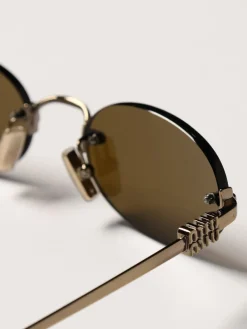 Occhiali da sole in metallo Miu Miu