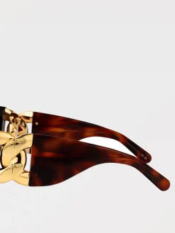 Occhiali da sole Stella McCartney in acetato tartarugato con dettaglio chain