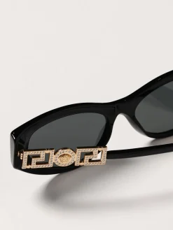 Occhiali da sole Versace in acetato con strass incastonati