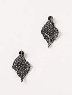 Orecchini Brunello Cucinelli in argento 925 sfaccettato