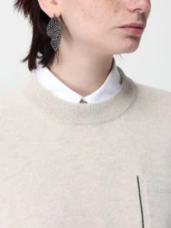 Orecchini Brunello Cucinelli in argento 925 sfaccettato