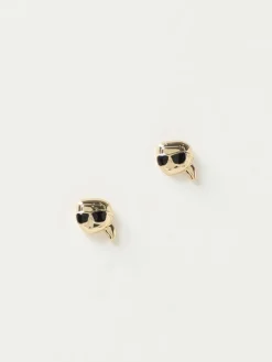 Orecchini Ikonik 2.0 Karl Lagerfeld in ottone