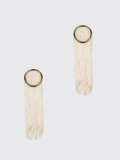 Orecchini Jil Sander in viscosa ed ottone