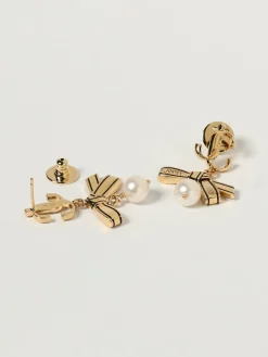 Orecchini Jimmy Choo in ottone con pelre sintetiche