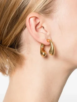 Orecchini Panconesi in rame placcato oro 18kt