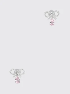 Orecchini Self-Portrait in ottone con strass incastonati