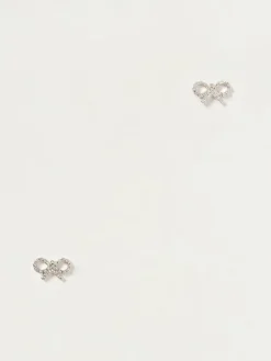 Orecchini Self-Portrait in ottone con strass incastonati